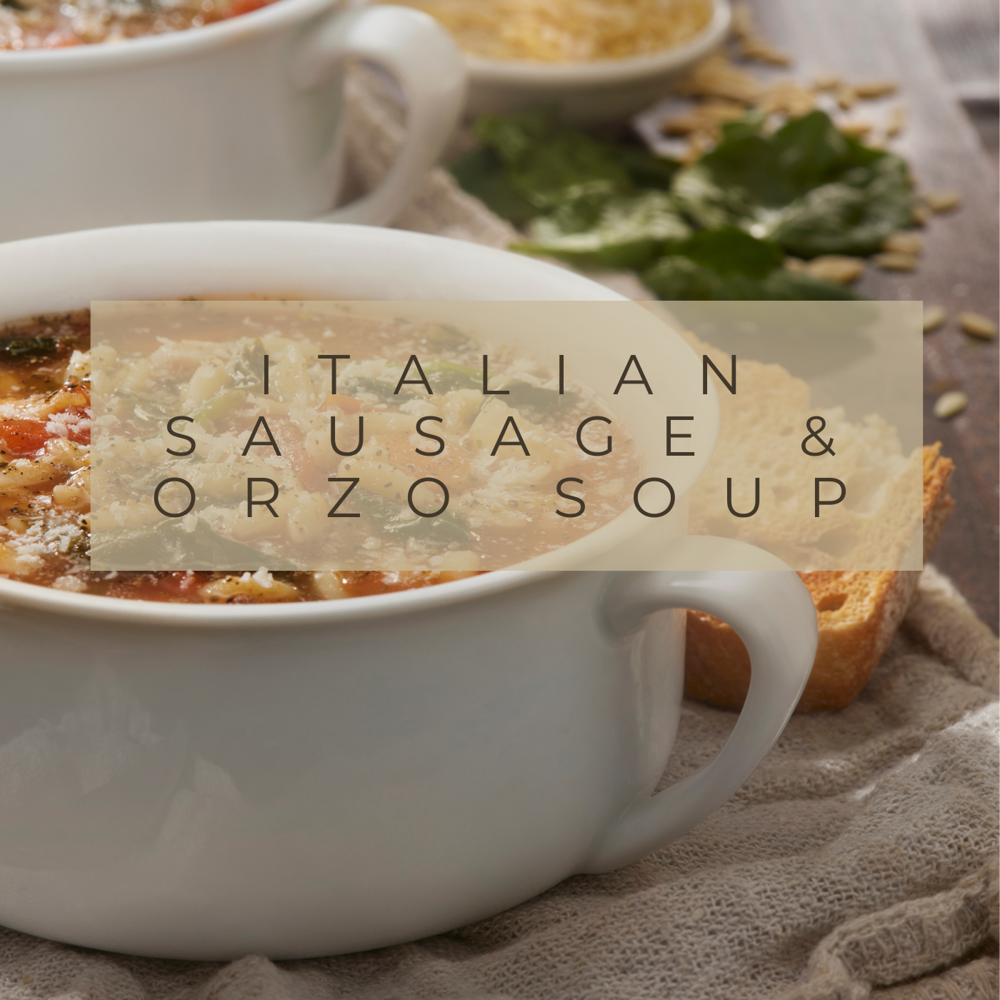 Italian Sausage Orzo Soup