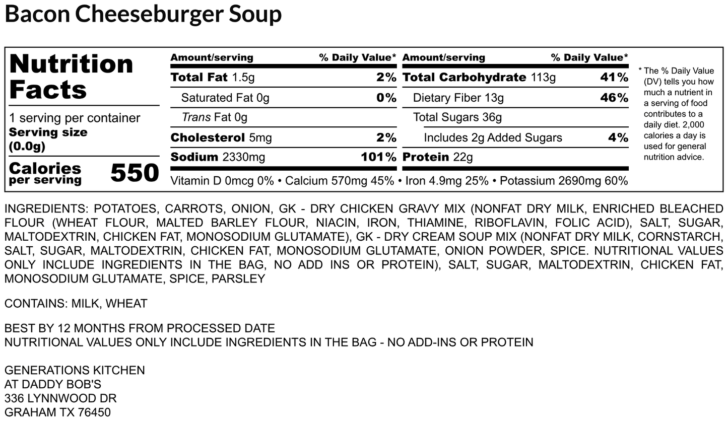 Bacon Cheeseburger Soup
