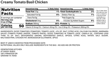 Tomato Basil Chicken