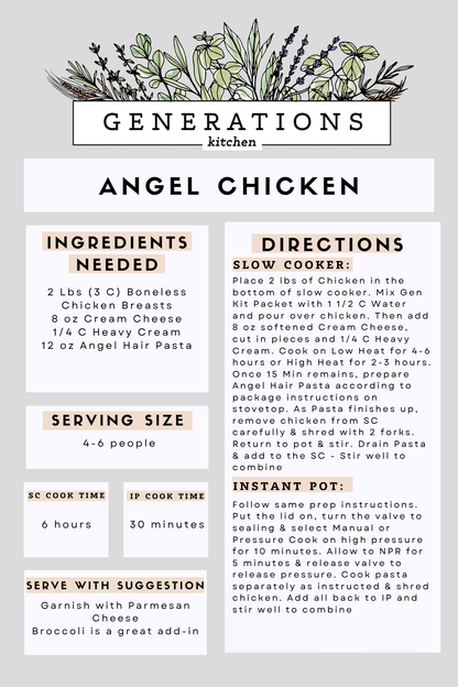 Angel Chicken Dry Mix