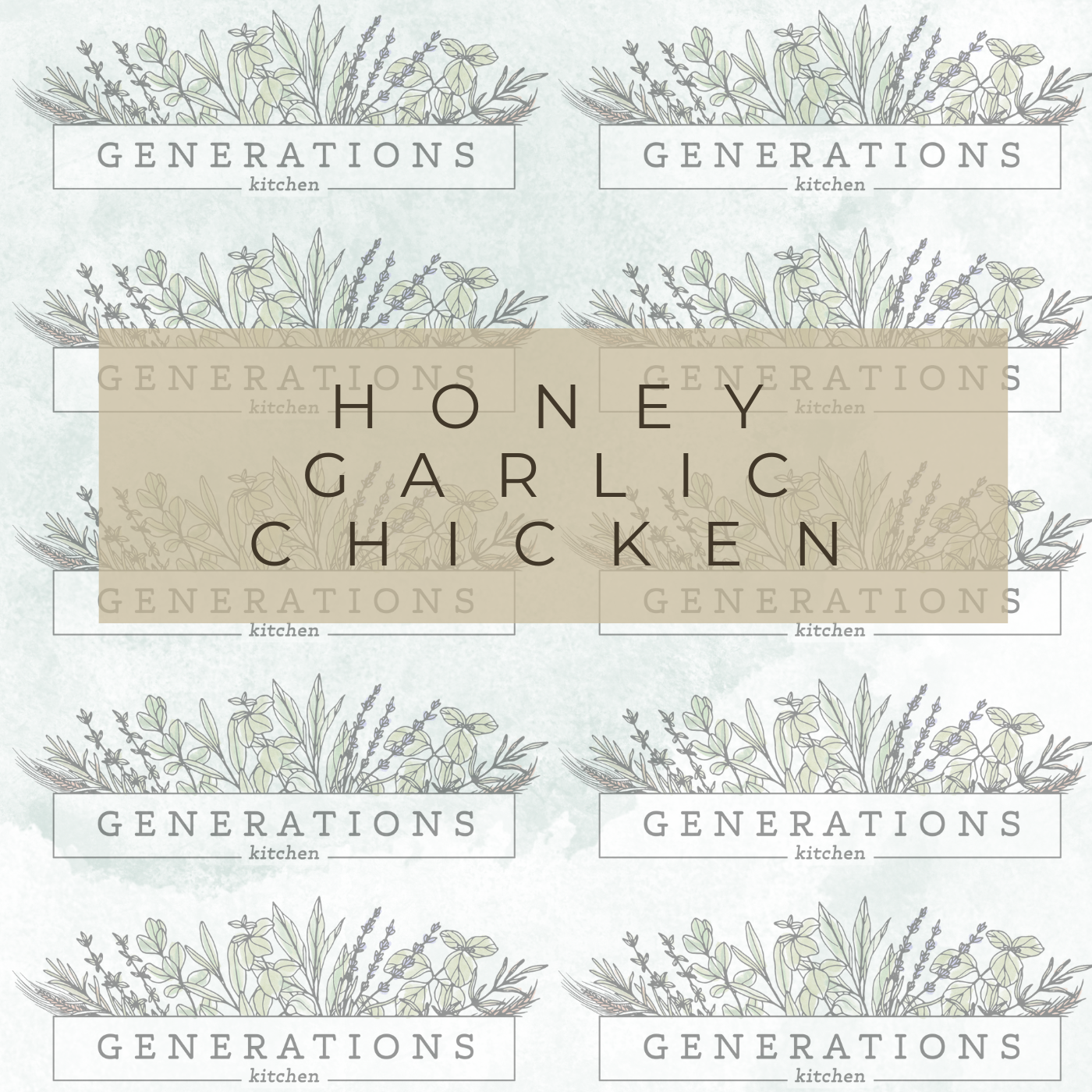 Honey Garlic Chicken or Pork